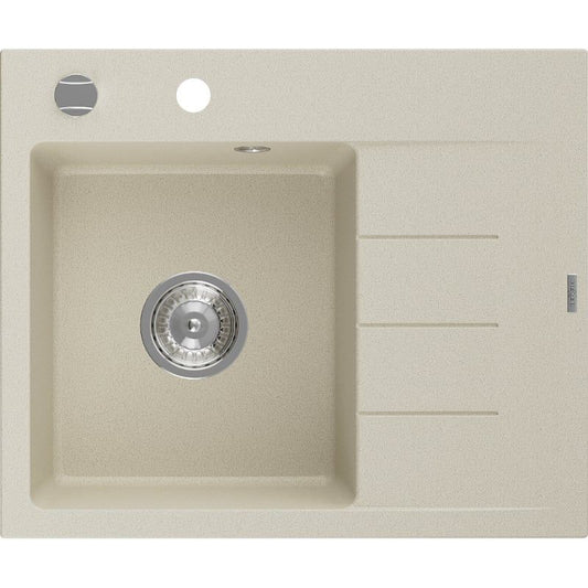 Granitsink med afløbsplads 1-kammer Mexen 600x500 Ben Beige 1 stk.