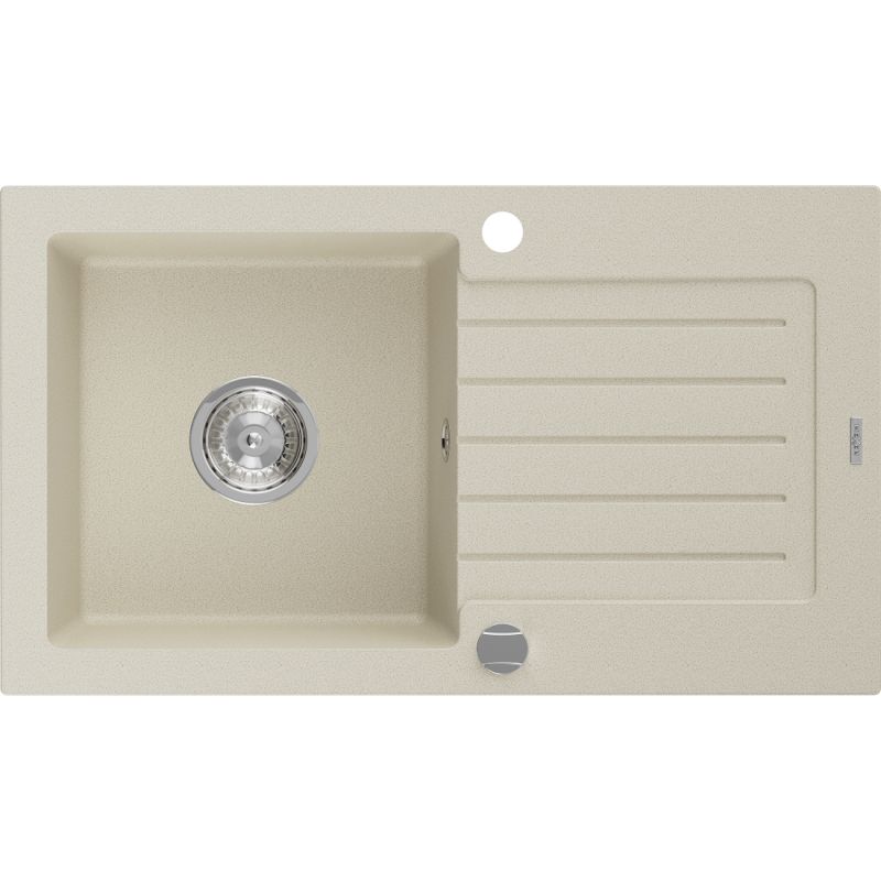 Granitsink med 1 kumme og afløbsplade Mexen 752x436 Pablo Beige 1 stk.