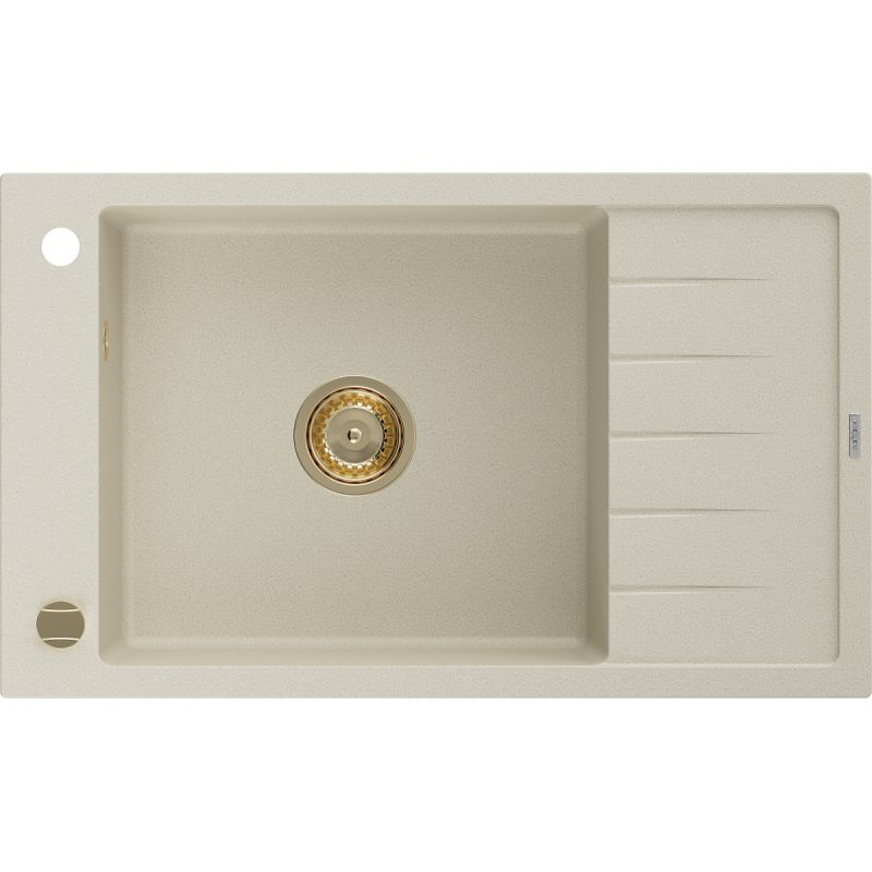 Granitsænke med 1 kumme og afløbsplads Mexen 795x480 Elias beige 1 stk.