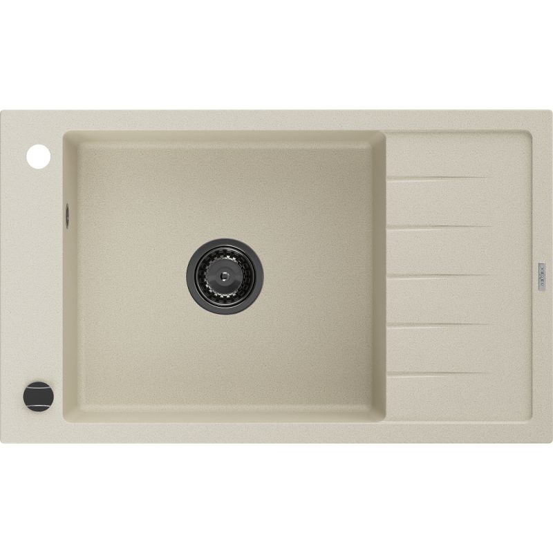 Mexen 1-kammers granitvask med afløbsplads 795x480 Elias beige 1 stk.
