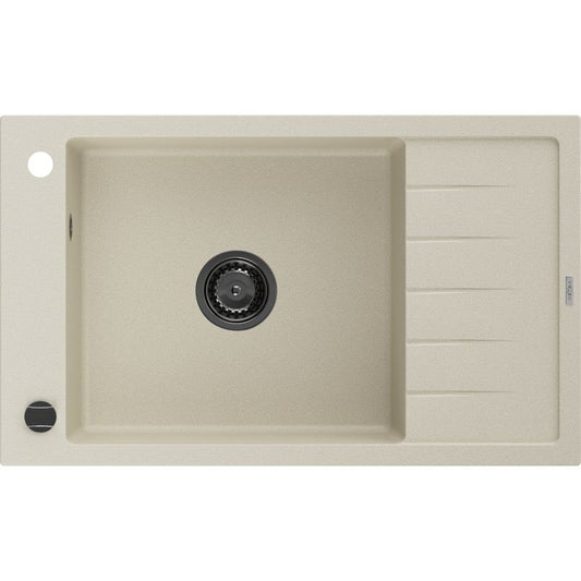 Mexen 1-kammers granitvask med afløbsplads 795x480 Elias beige 1 stk.