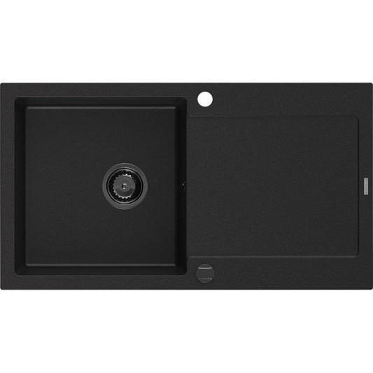 Granitsænke med 1 kumme og afløbsplade Mexen 900x500 Leo Sort 1 stk.