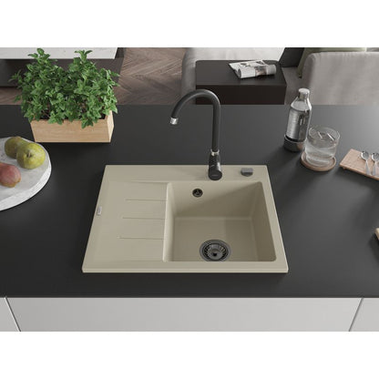 Granitsænke med afløbsplade Mexen 600x500 Ben beige 1 stk.