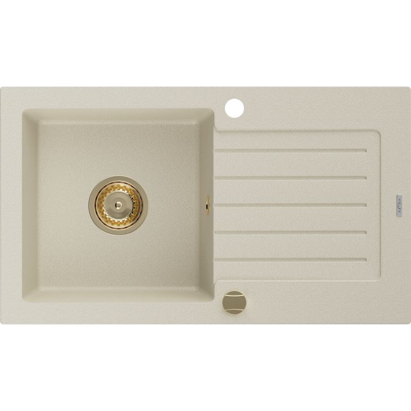 Granitsink med afløbsplade Mexen 752 x 436 mm Pablo beige 1 stk.