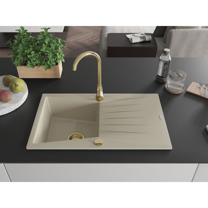 Granitvask med afløbsplade Mexen 775x470 Cesar beige 1 stk.