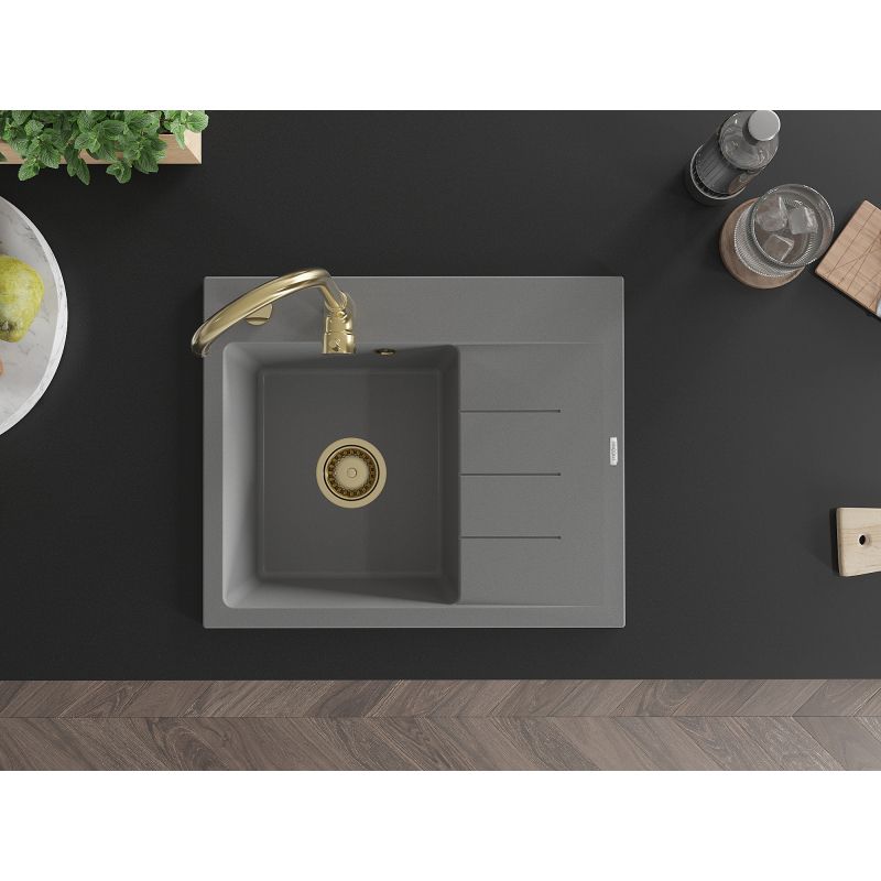 Mexen granitvask med afløbsplade 600x500 Ben grå 1 stk.