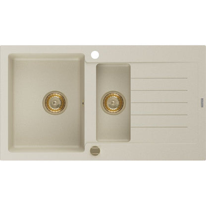 Granitsæbe med afløbsplade Mexen 900 x 505 Matias beige 1 stk.