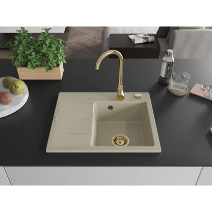 Granitsænke med afløb 600x500 Mexen Ben Beige 1 stk.