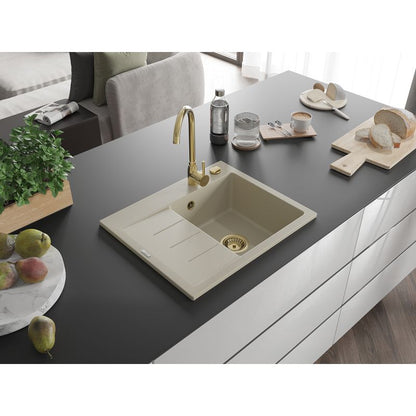 Granitsænke med afløb 600x500 Mexen Ben Beige 1 stk.