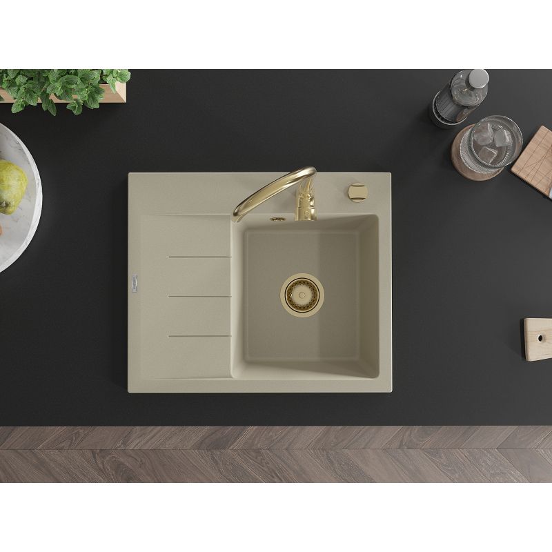 Granitsænke med afløb 600x500 Mexen Ben Beige 1 stk.