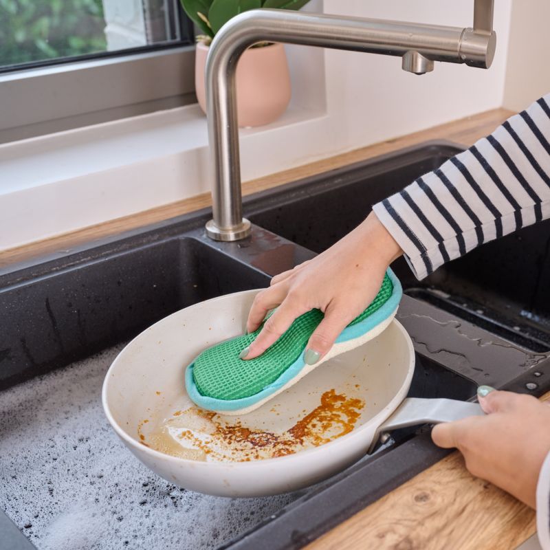 Dobbelt­sidet opvaskesvamp