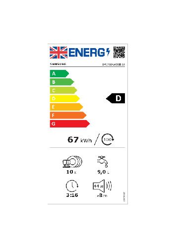Indbygget opvaskemaskine Samsung DW 50DG450B00ET