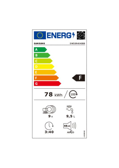 Indbygget opvaskemaskine Samsung DW50R404