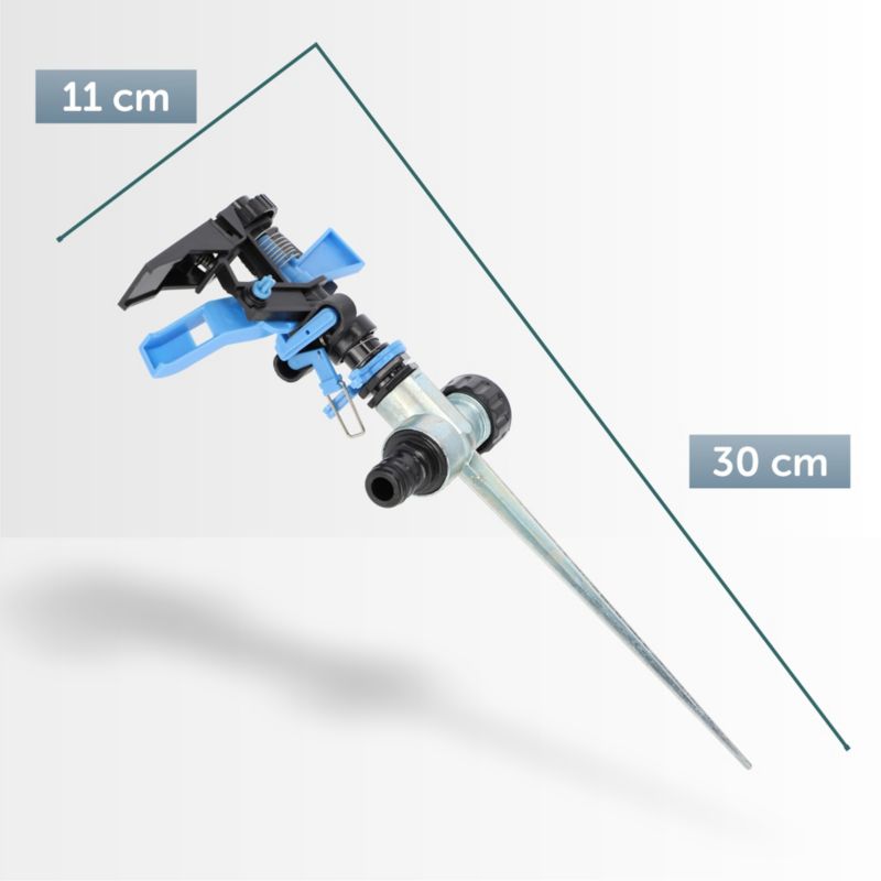 KADAX pulsationssprinkler med metalspyd til havevanding