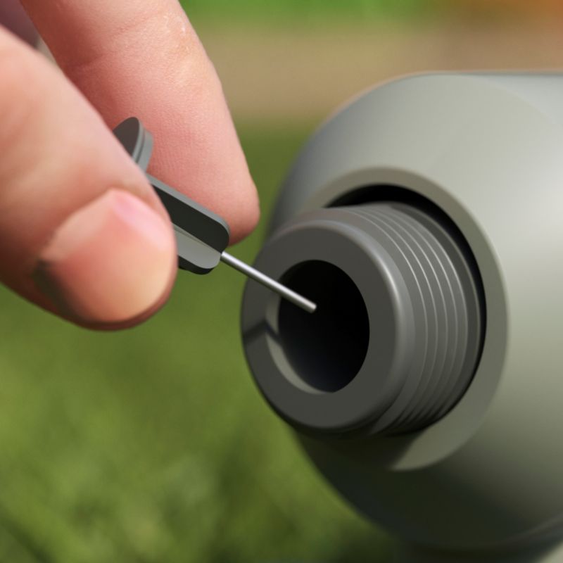 Verve plastisk pendelsprinkler i grøn-grå