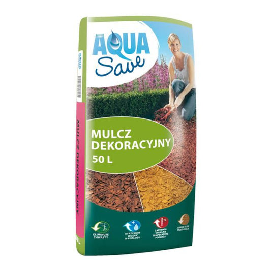 Aqua Save dekorative flis i rød 50 l