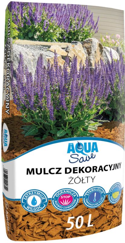 Dekorative flis Aqua Save Torf-Mix 50 l gul