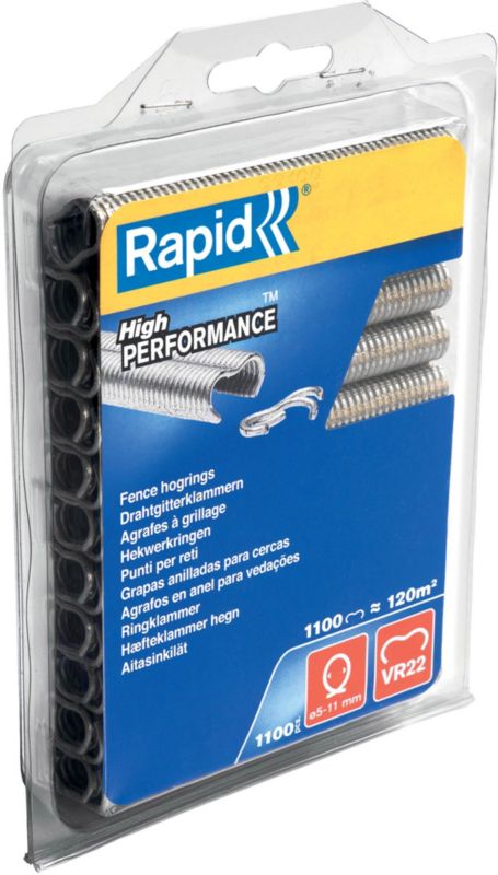 Rapid VR22 galvaniserede hegnstifter 1100 stk.
