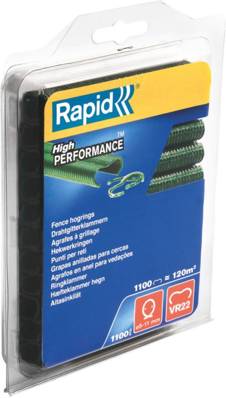 Rapid VR22 grønne hegnsstifter 1100 stk.