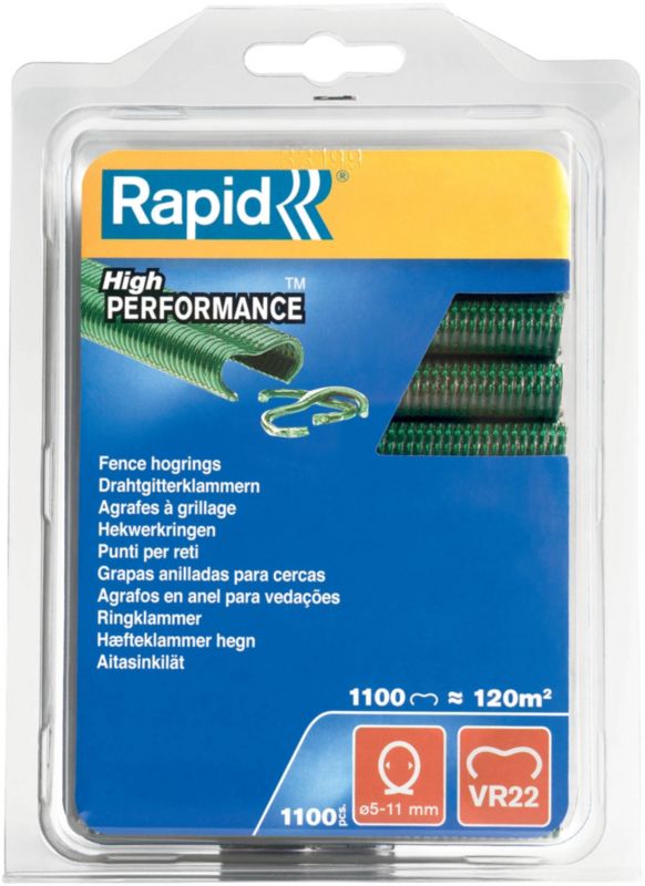 Rapid VR22 grønne hegnsstifter 1100 stk.