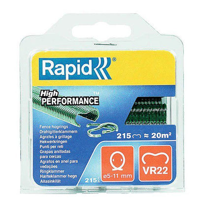 Rapid VR22 grønne hegnsstifter 215 stk.
