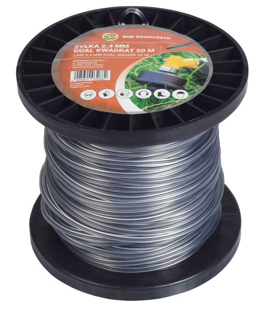 Dual kvadratisk tråd 2,4 mm 50 m